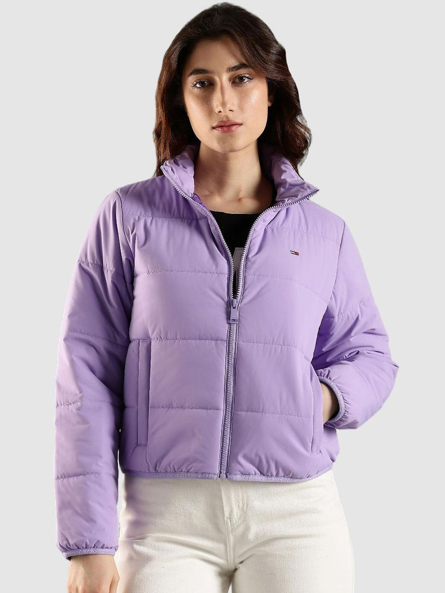 Tommy Hilfiger Europe Women Solid Regular Fit High-Neck Puffer Jacket