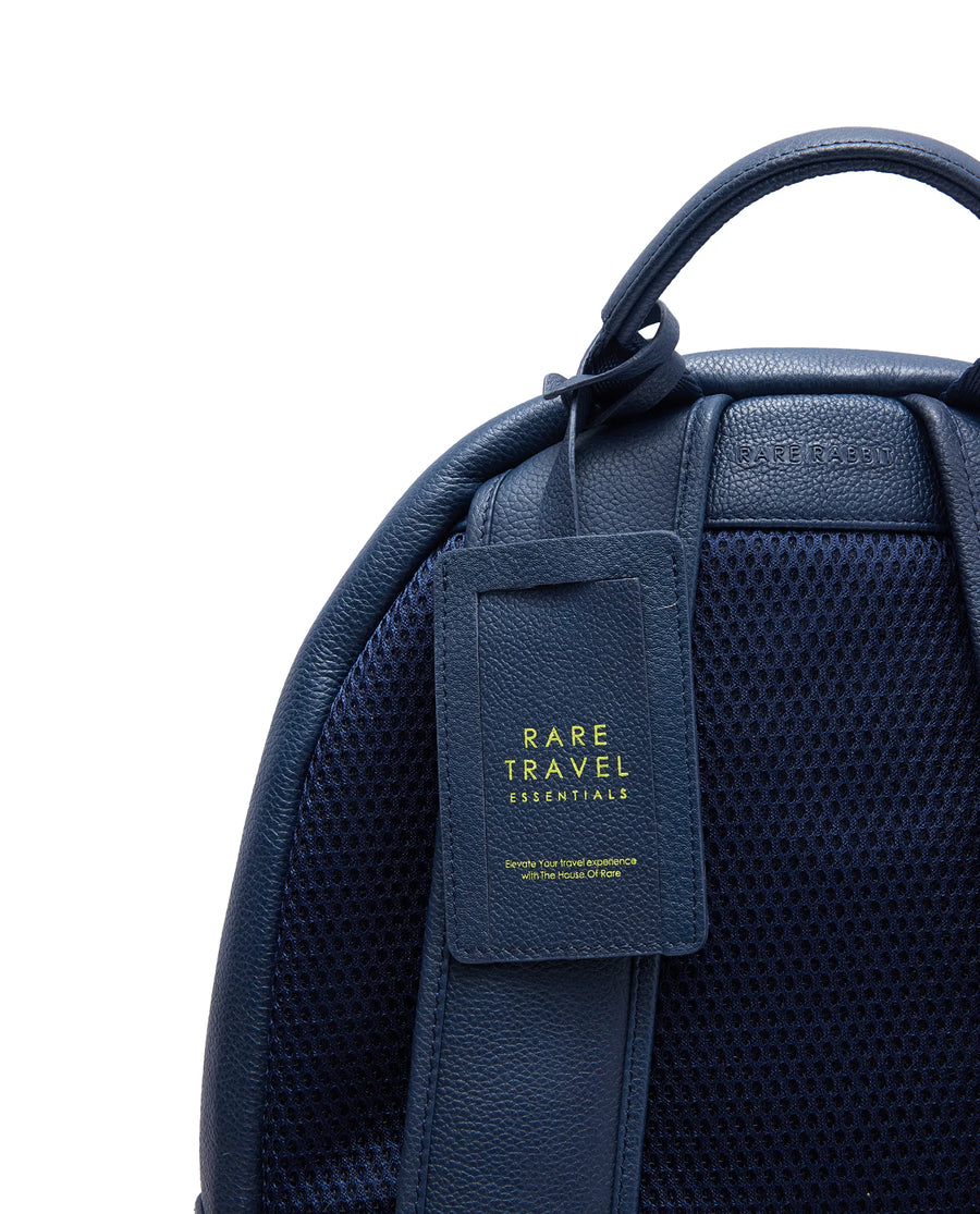 Rare Rabbit Men's Genther Blue Monogram Print Bag