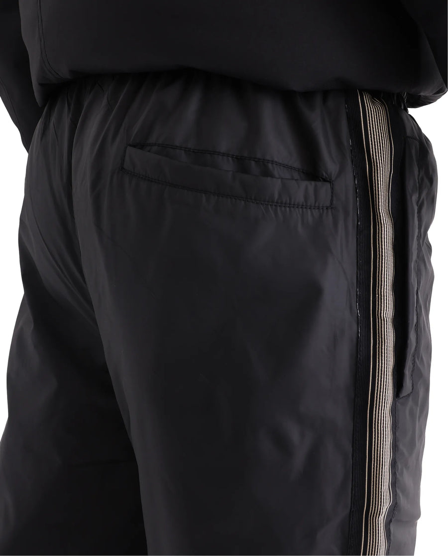 Rare Rabbit Men's Ghana-B Black Cotton Plain Regular Fit Track Pant