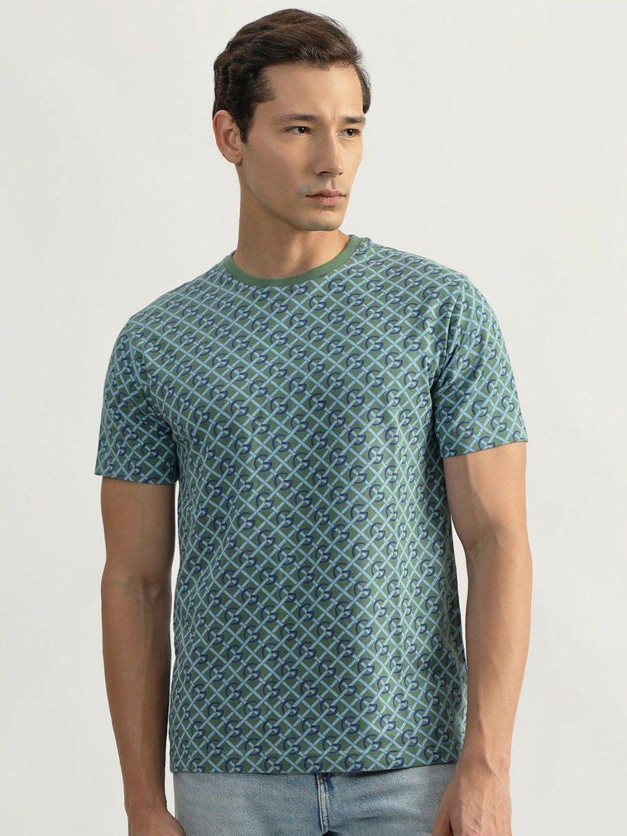 GANT Men Printed Round Neck T-Shirt