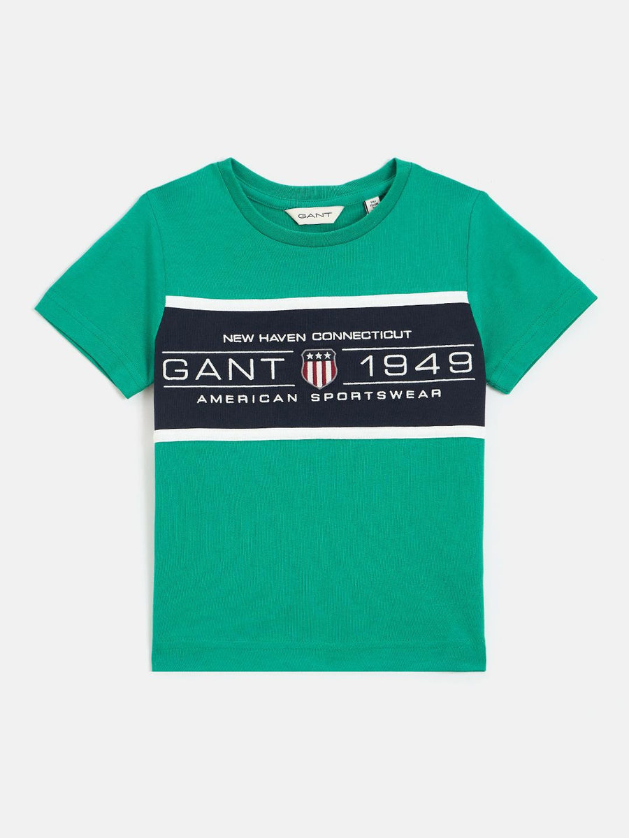 GANT Boys Typography Applique T-shirt