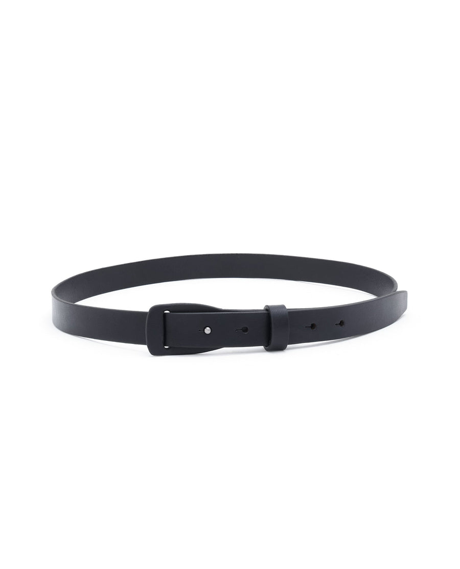 Rare Rabbit Men's Grenger Black Non-Reversible Smooth Grain Belt