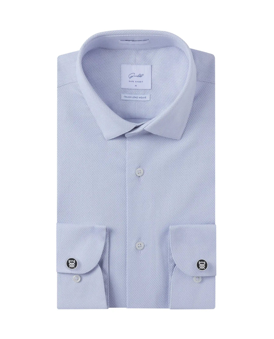 Rare Rabbit Men's Astron-1 Pastel Cotton Plain Regular Fit Full Sleeve Collared Shirt