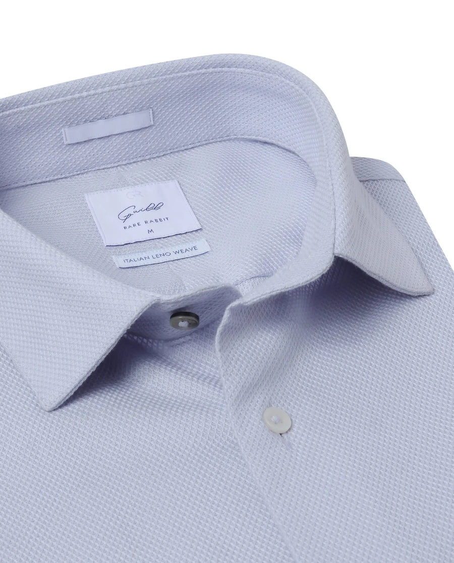 Rare Rabbit Men's Astron-1 Pastel Cotton Plain Regular Fit Full Sleeve Collared Shirt