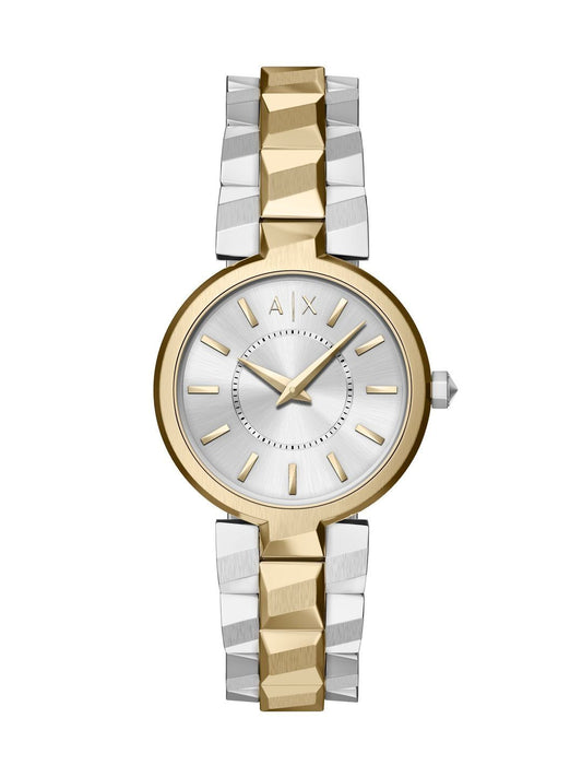 Armani Exchange Women Dial & Stainless Steel Bracelet Style Straps Analogue Watch AX4406