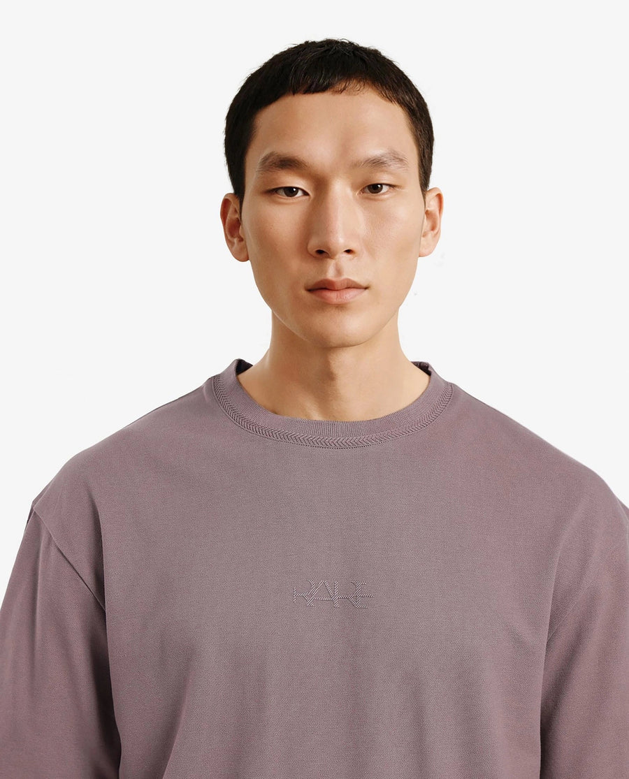 Rare Rabbit Men's Heros-1 Dusky Brown Cotton Blend Plain Oversized Fit Half Sleeve Crew Neck T-Shirt