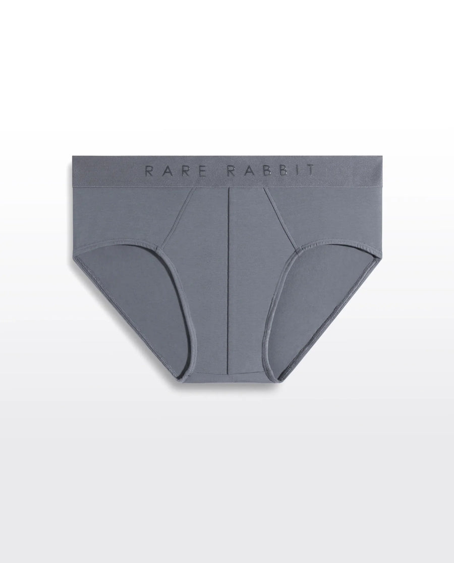 Rare Rabbit Men Hither Grey Soft Cotton Stretch Briefs