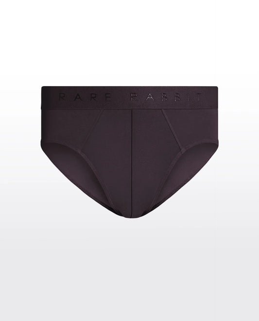 Rare Rabbit Men Hither Prune Soft Cotton Stretch Briefs