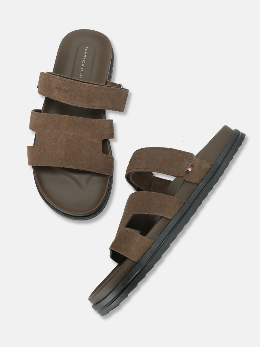 Tommy Hilfiger Men Leather Comfort Sandals