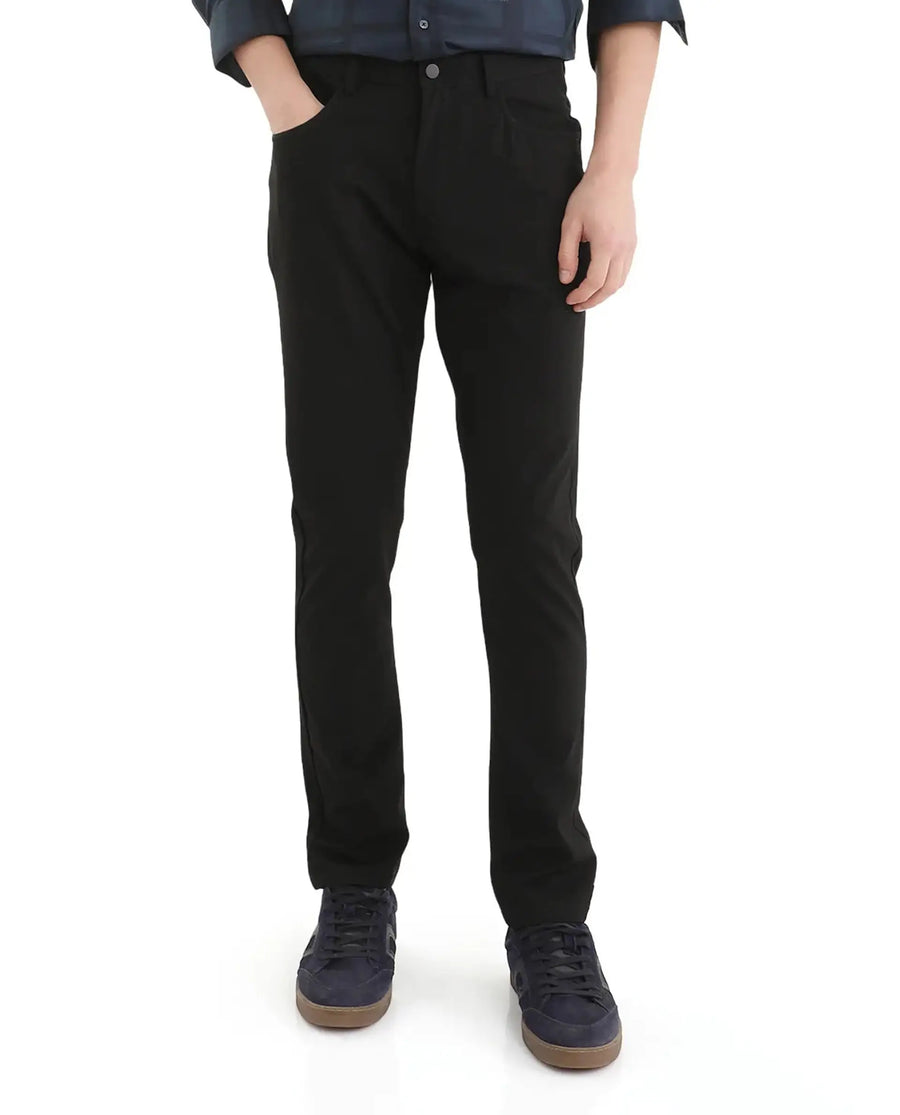 Rare Rabbit Men's Cotton Plain Regular Fit Trouser