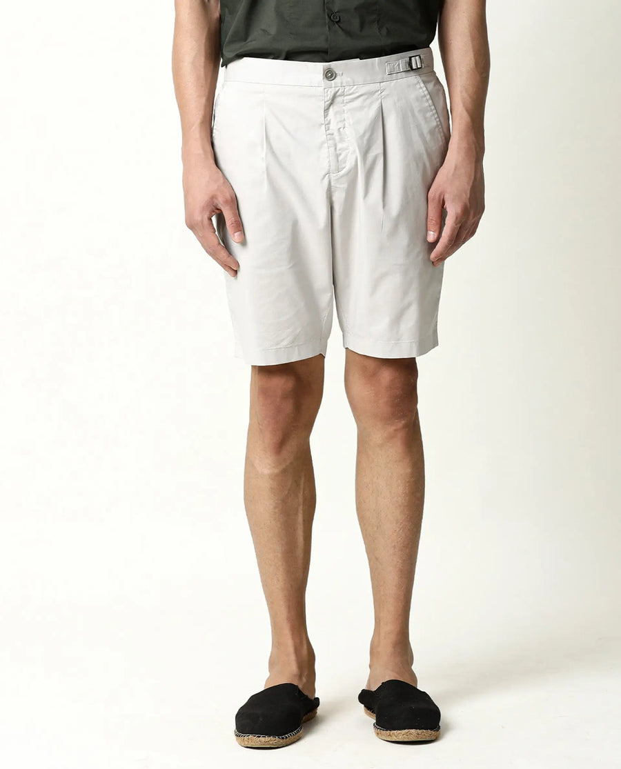 Rare Rabbit Men's Osaka Beige Cotton Plain Regular Fit Shorts