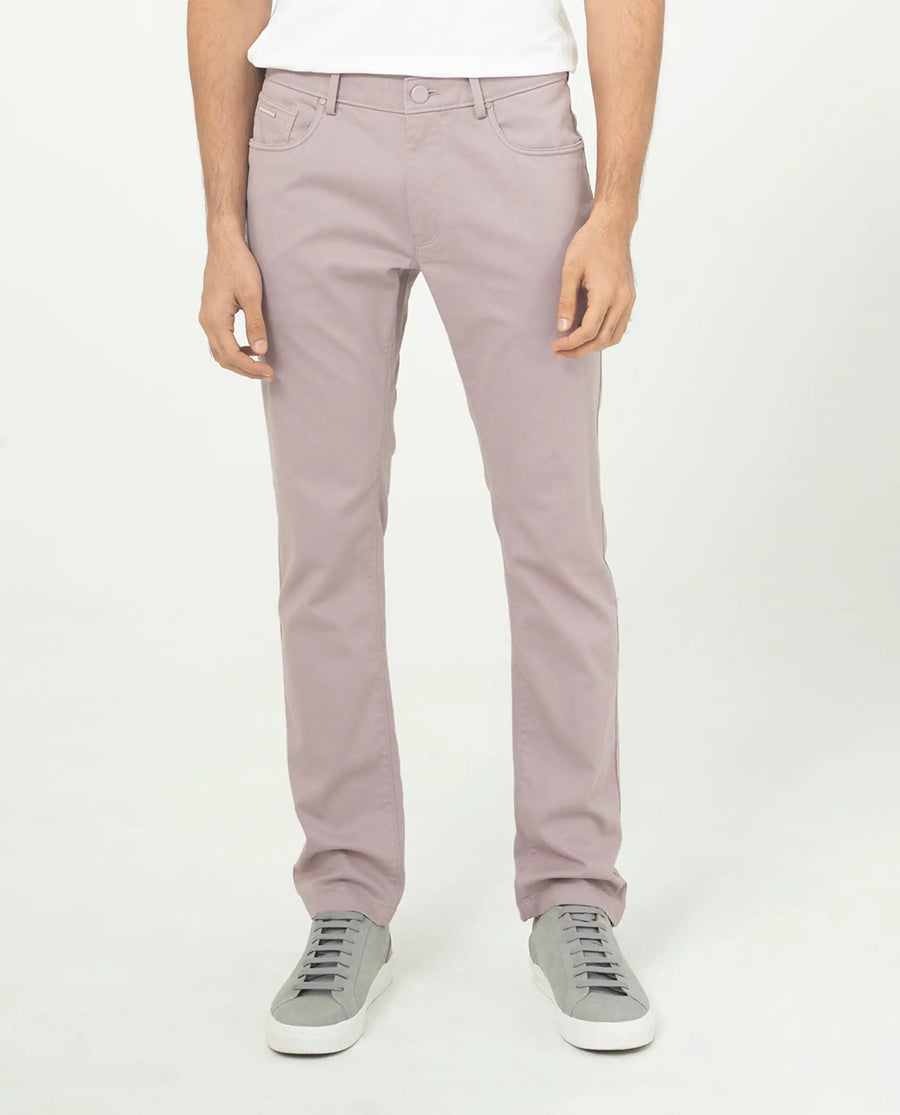 Rare Rabbit Men's Poke-2 Dusky Purple Cotton Plain Regular Fit Trouser