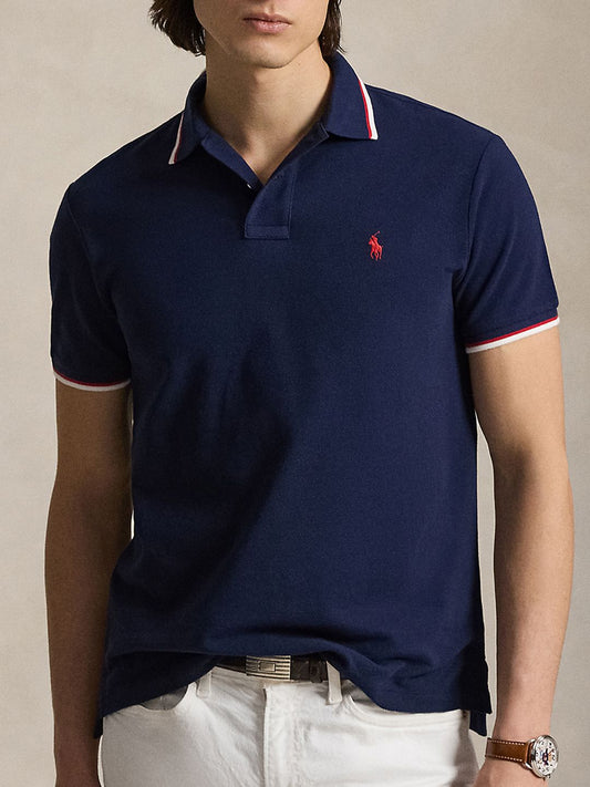 Polo Ralph Lauren Embroidered Logo Pure Cotton Custom Slim Fit Polo T-shirt