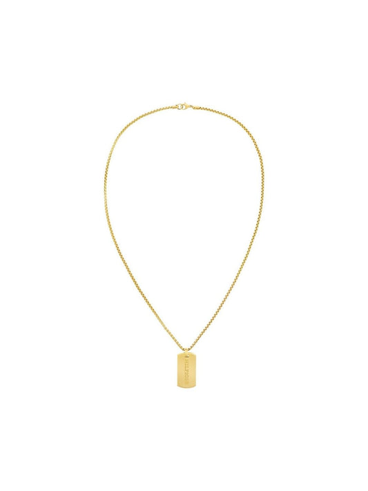 Tommy Hilfiger Men Gold Plated Pendant Chain