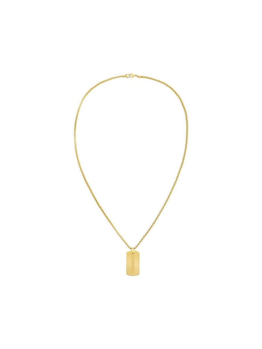 Tommy Hilfiger Men Gold Plated Pendant Chain