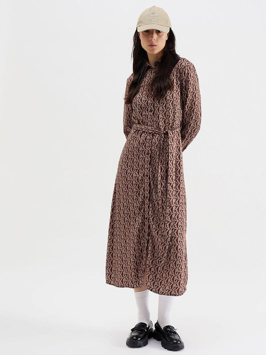 GANT Women Printed Shirt Midi Dress