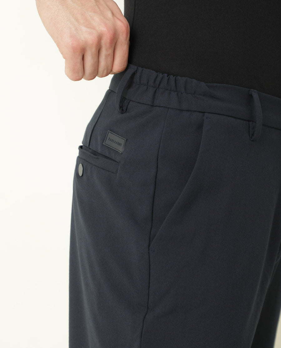 Rare Rabbit Men's Trip Navy Polyester Plain Relaxed Fit Shorts
