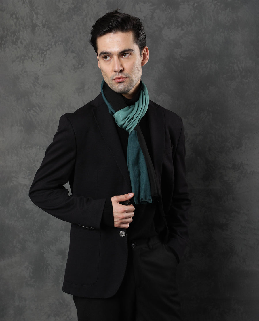 Rare Rabbit Men's Breom Green Ombre Scarf