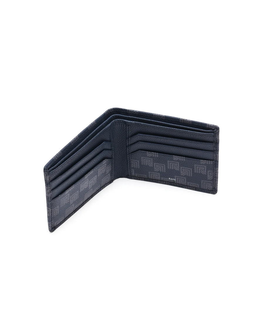 Rare Rabbit Men Izmir Blue Leather Wallet