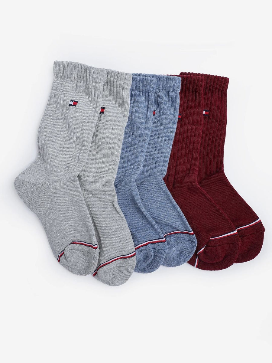 Tommy Hilfiger Boys 3-Pcs Calf-Length Socks