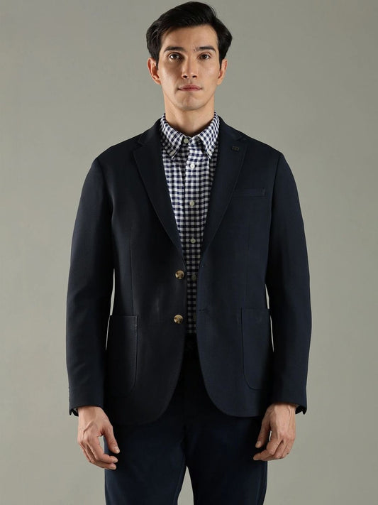 Tommy Hilfiger Textured Single Breasted Blazer