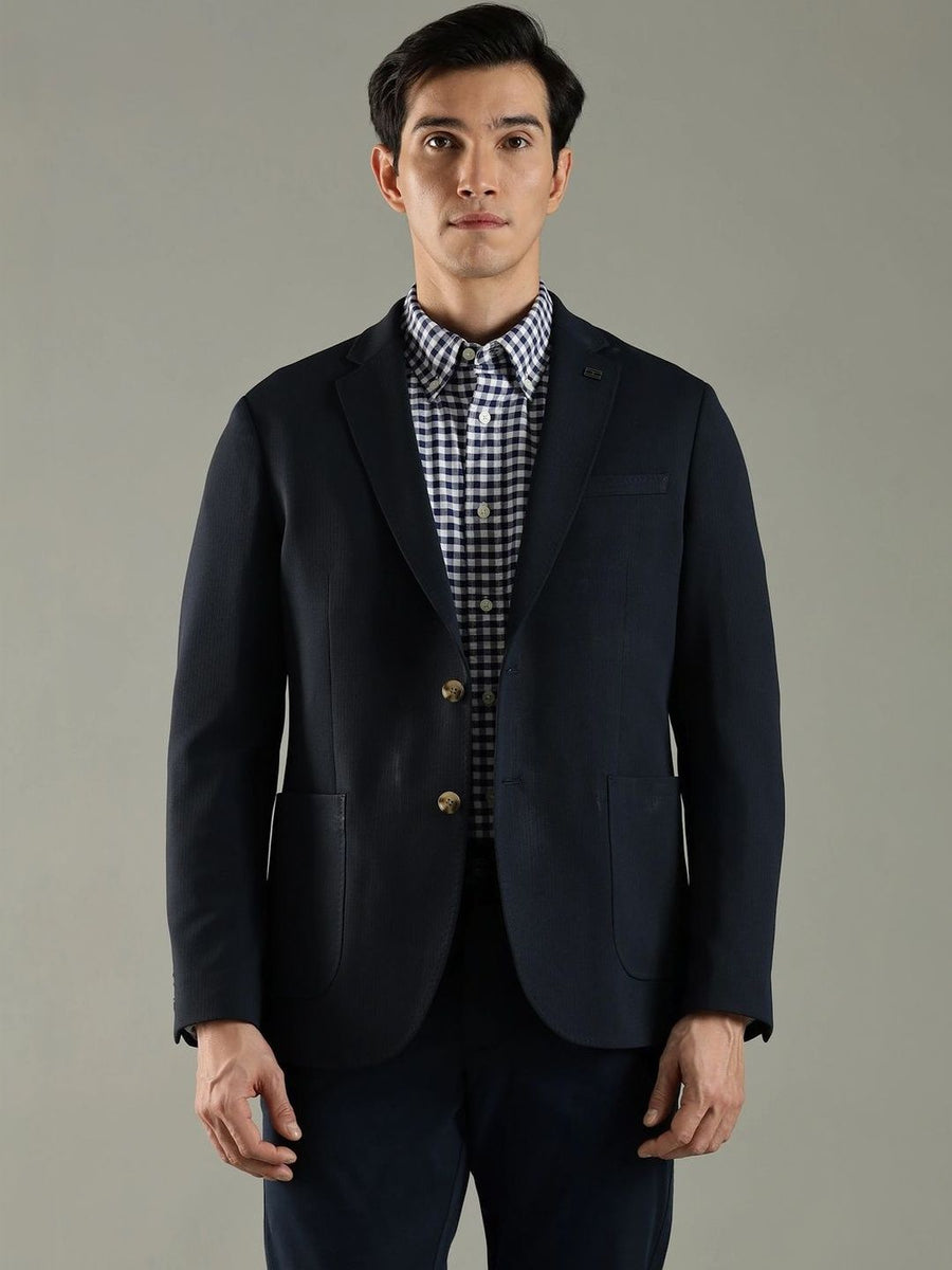 Tommy Hilfiger Textured Single Breasted Blazer
