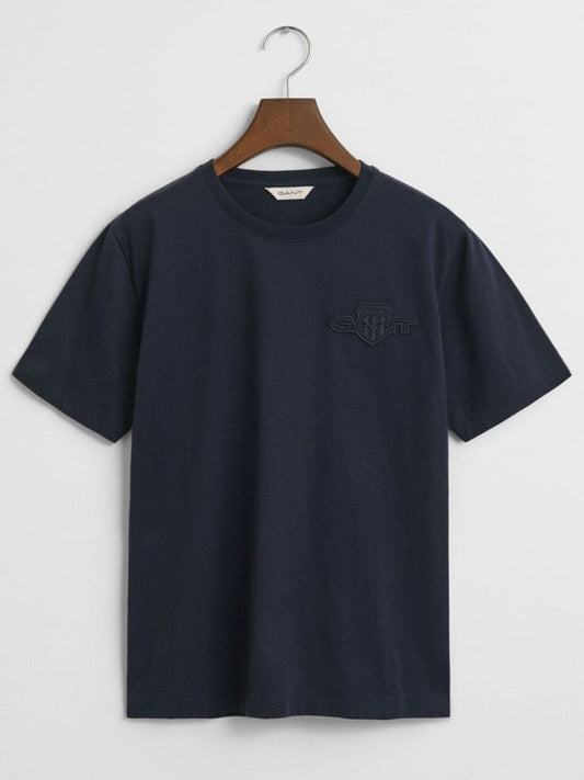 GANT Boys Round Neck Applique Pure Cotton T-shirt