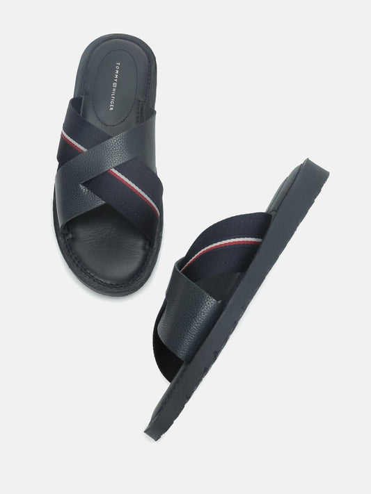 Tommy Hilfiger Men Leather Comfort Sandals