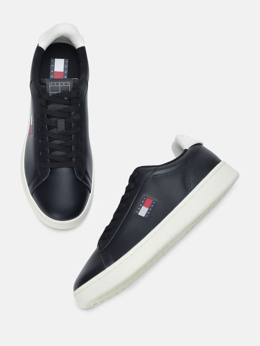 Tommy Hilfiger Men's Archive'98 Black Leather Sneakers
