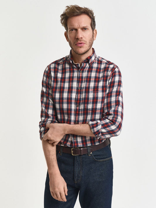 GANT Classic Checked Button Down Collar Long Sleeves Cotton Shirt