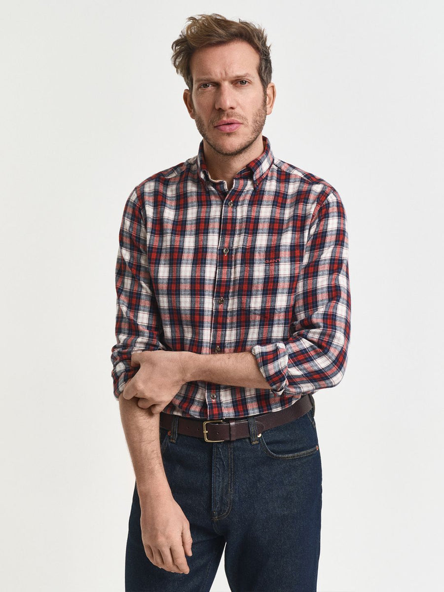 GANT Classic Checked Button Down Collar Long Sleeves Cotton Shirt