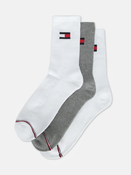 Tommy Hilfiger Men Pack of 3 Cotton Assorted Calf Length Socks