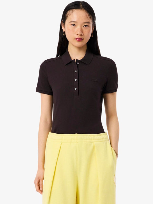 Lacoste Women Polo Collar Slim Fit T-shirt