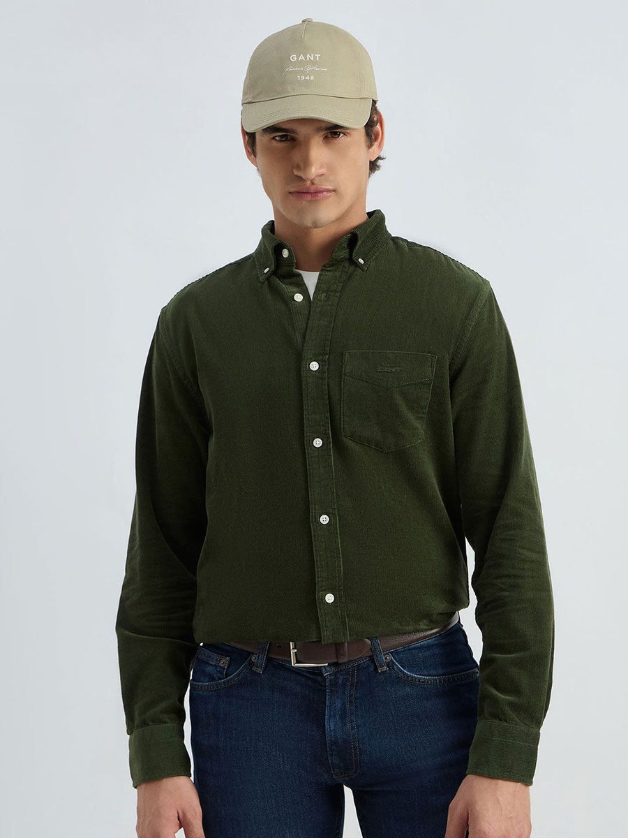 GANT Textured Button Down Collar Cotton Corduroy Shirt