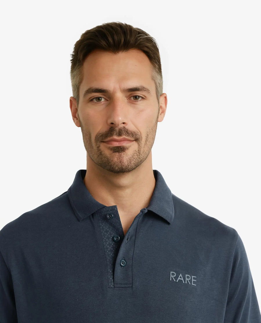Rare Rabbit Men's Laur Dark Green Cotton Plain Regular Fit Half Sleeve Polo