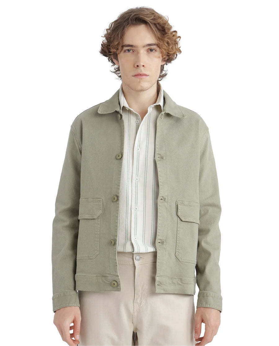 Rare Rabbit Men's Lorw Pastel Green Cotton Striped Print Regular Fit Full Sleeve Collared Shirt