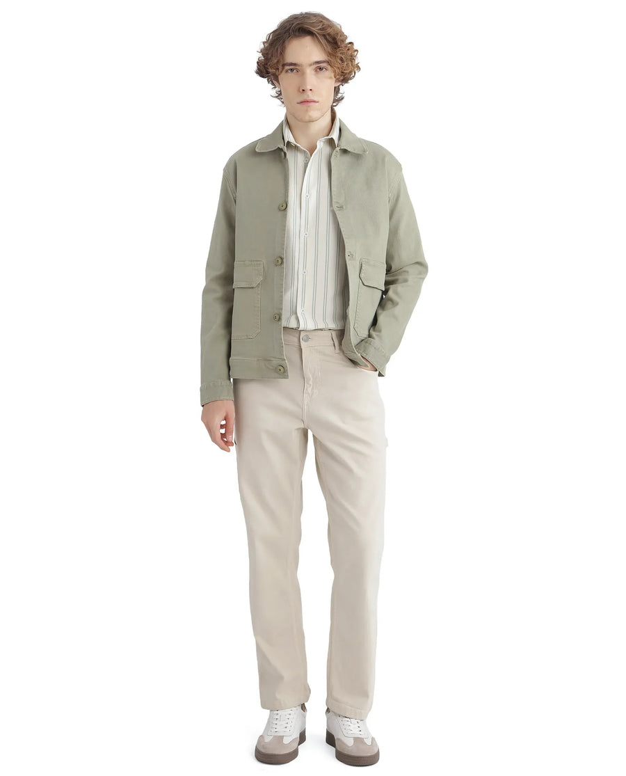 Rare Rabbit Men's Lorw Pastel Green Cotton Striped Print Regular Fit Full Sleeve Collared Shirt