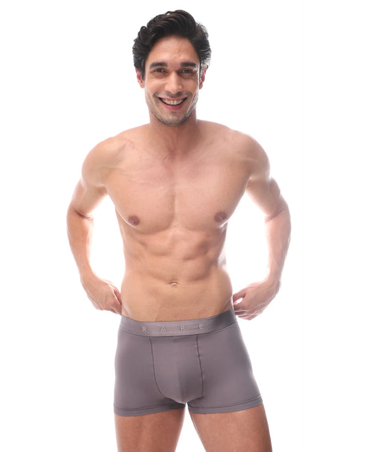 Rare Rabbit Men's Lovi Dusky Pink Soft Nylon Blend Trunks