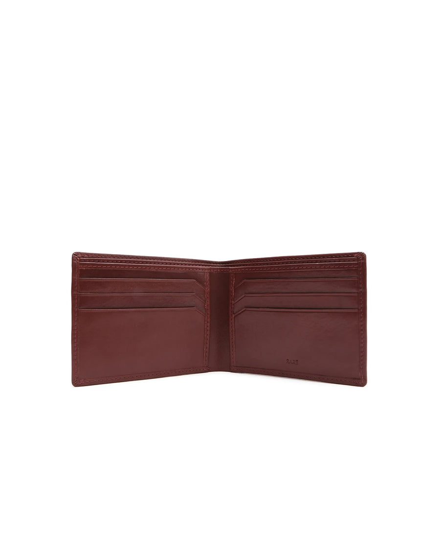 Rare Rabbit Men Lume Burgandy Leather Wallet