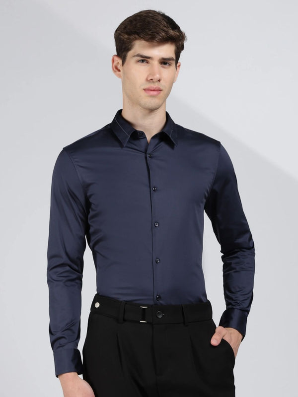 Calvin Klein Jeans Solid Slim Fit Cotton Shirts