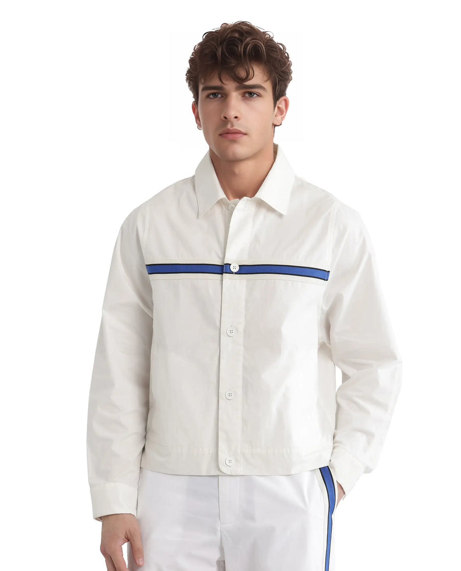 Rare Rabbit Men's Macon-S White Cotton Plain Regular Fit Full Sleeve Collared Shirt