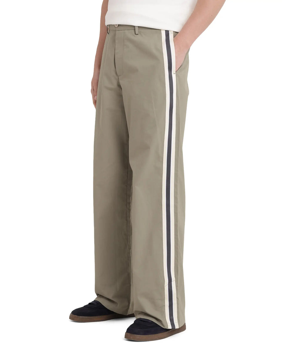 Rare Rabbit Men's Macon Green Cotton Plain Baggy Fit Track Pant