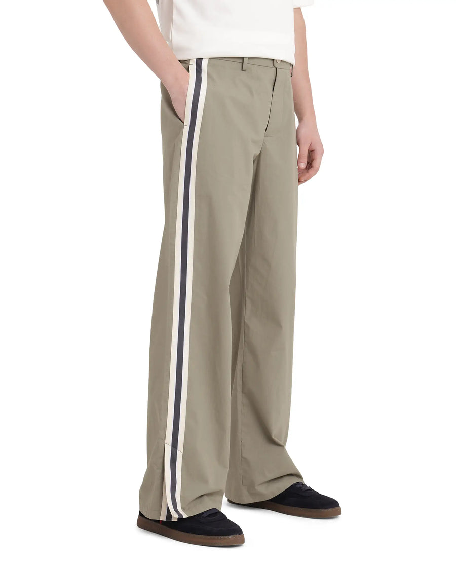Rare Rabbit Men's Macon Green Cotton Plain Baggy Fit Track Pant