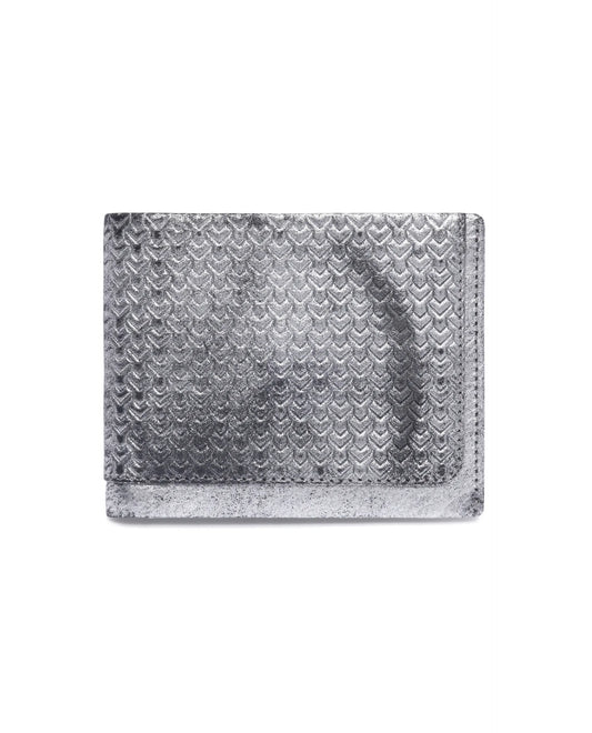 Rare Rabbit Men Mahris Metallic Foil Leather Wallet