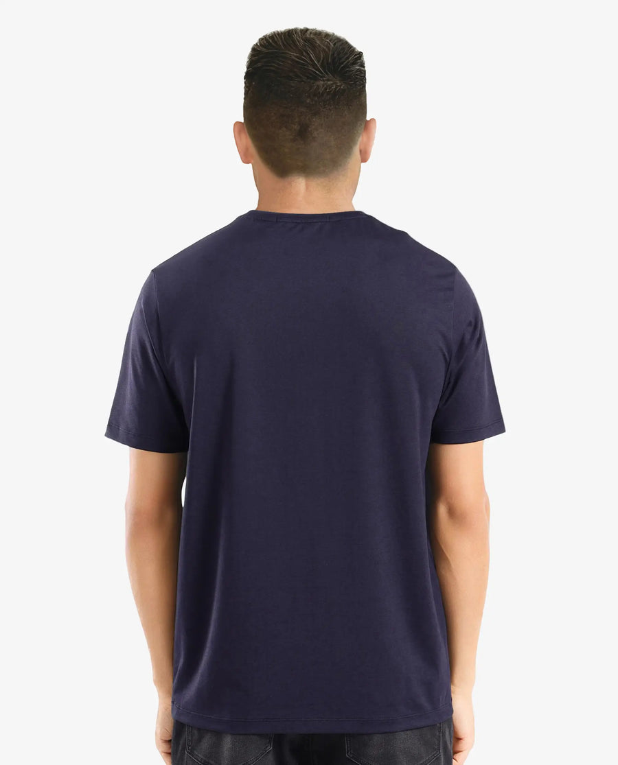 Rare Rabbit Men's Make Navy Cotton Graphic Print Regular Fit Half Sleeve Crew Neck T-Shirt