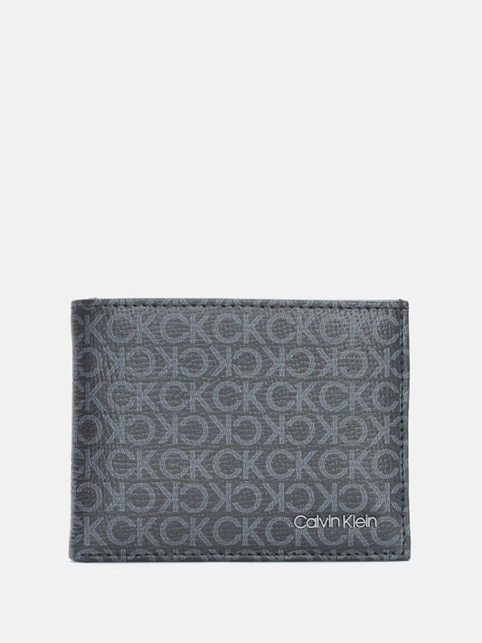 Calvin Klein Men Printed Leather Two Fold Wallet