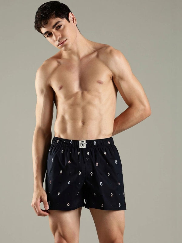 Tommy Hilfiger Men Printed Mid Rise Inner Elastic Cotton Boxers