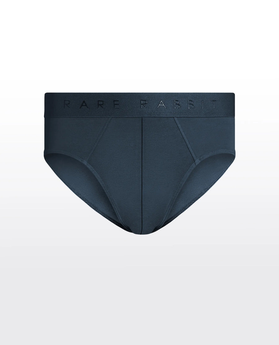 Rare Rabbit Men Near Olive/Prune/Teal Soft Cotton Stretch Briefs (Pack Of 3)