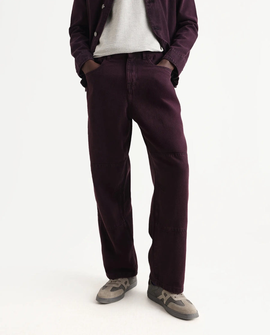 Rare Rabbit Men's Cotton Plain Baggy Fit Jeans