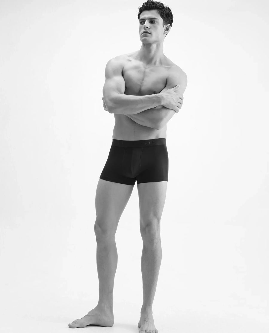 Rare Rabbit Men Now Olive Soft Cotton Stretch Trunks (Pack Of 3)